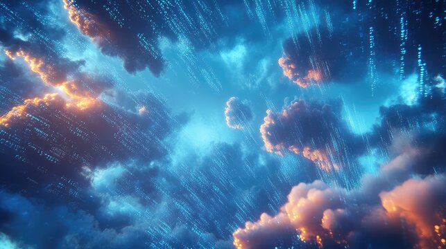 Digital data streaming through virtual computing clouds