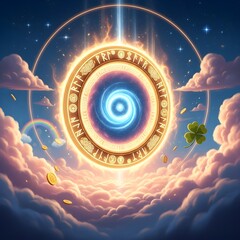 Celestial Golden Portal of Luck