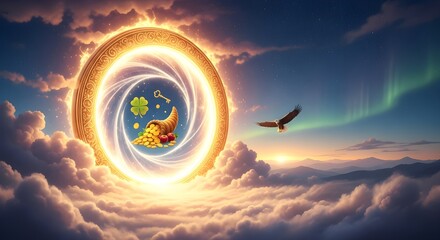 Celestial Golden Portal of Luck