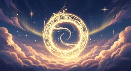 Celestial Golden Portal of Luck