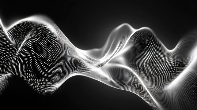 Digital wave particles creating data flow network