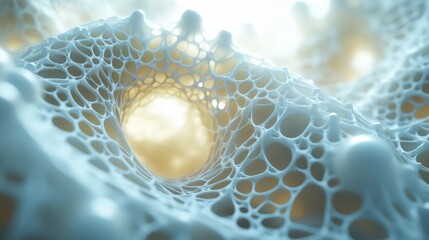 Organic membrane network creating abstract microstructure background