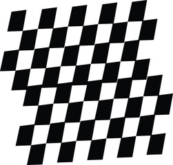 Obraz premium black and white checkered flag