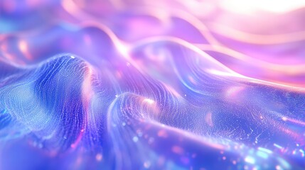 Digital data waves flowing with connected particles concept
