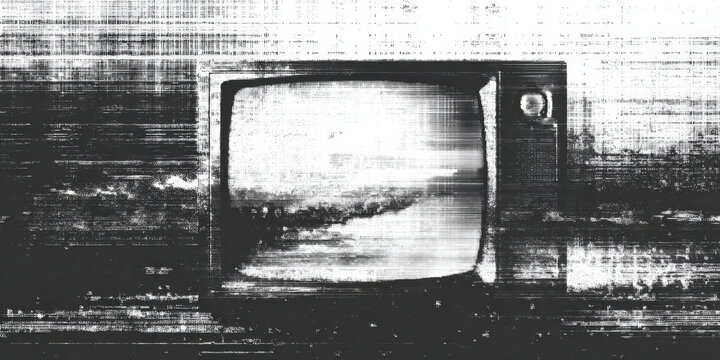 Grainy black and white texture with grunge static noise and vintage distortion
