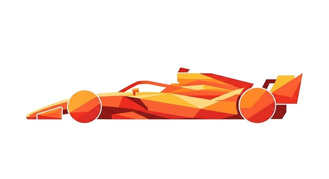 Formula one racing car vector illustration design for speed and motorsport enthusiasts art