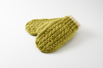 編みもののイメージ 　手袋