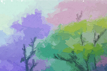 Various oil paintings, flowers, roses, peonies, forest scenery, dolphins, chrysanthemums, the sea, waterfalls, birds, and mountainous areas