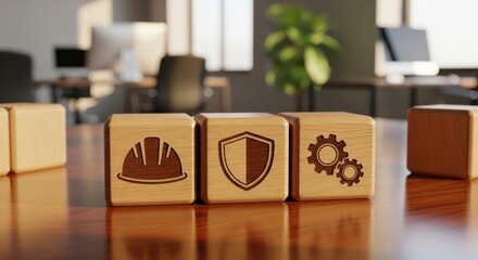 Modern workspace featuring laptop headphones coffee and succulent on a dark wooden desk for creative work and productivity