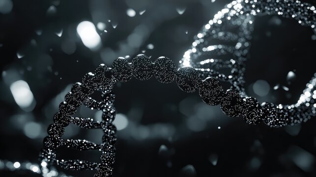 Dna helix structure representing advanced genetics and biology research