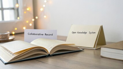 Open Book with Notes on Collaborative Record and Open Knowledge System for Learning, Education, and Digital Growth