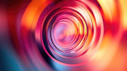 Abstract vortex tunnel bringing vibrant colorful energy