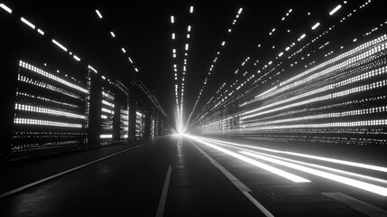 Digital tunnel road transmitting high speed data flow