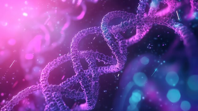 Dna helix structure representing advanced genetic science and technology