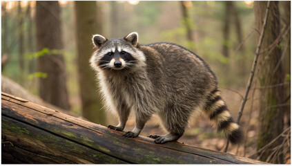 raccoon on a tree