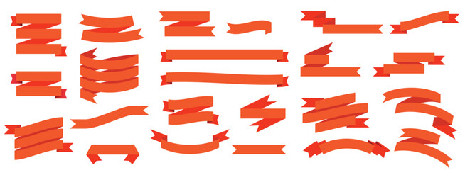 Banner and Ribbon Icon Set . Sale, Promotion, Label and Decorative Vector Collection.Sale and  Promotion Banner Icons