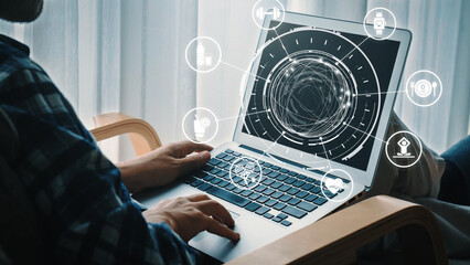 Healthy lifestyle icons show exercise, healthy lifestyle diet, and wellness routine. Healthy...