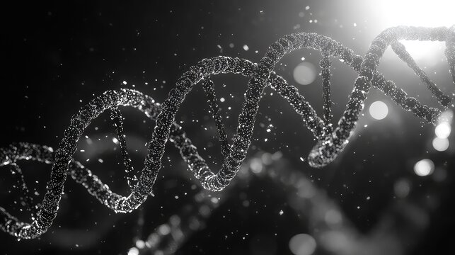 Dna double helix structure representing science technology research