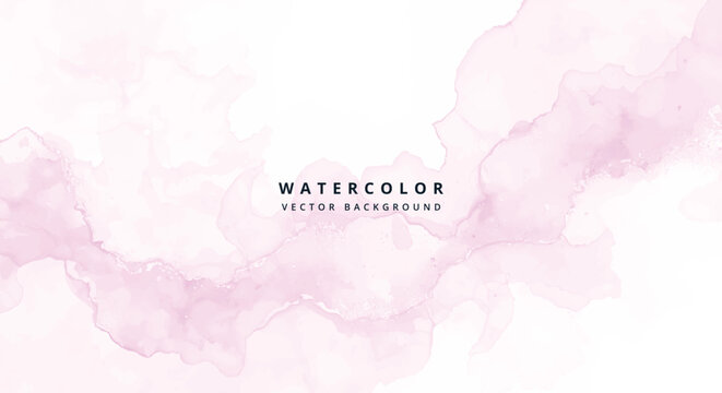 A delicate watercolor background in shades of light pink, creating a soft and dreamy texture, perfect for adding a touch of serenity to any design project isolated on