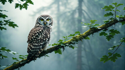 owl on branch