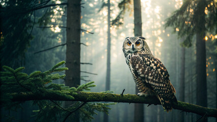 owl on a branch