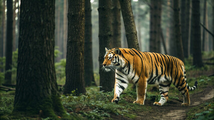 tiger in the jungle