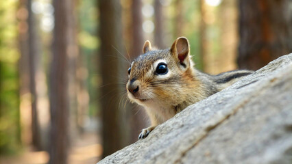 tiny chipmunk peek