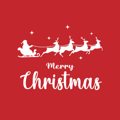 christmas card with santa claus