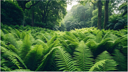 ferns in the forest