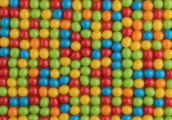 Obraz premium Colorful seamless pattern of small round spheres texture background top view