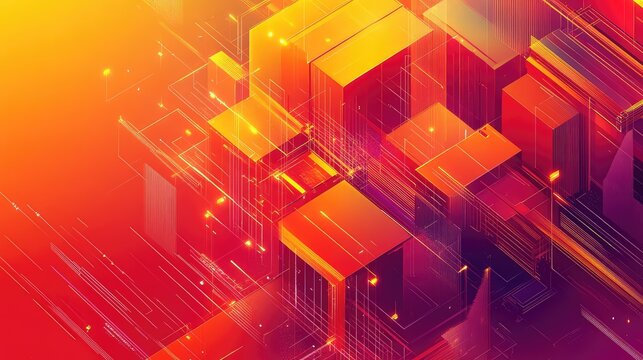 Digital technology future connecting global network data grid