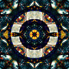 Seamless kaleidoscope pattern. Abstract texture. Creative and seamless background