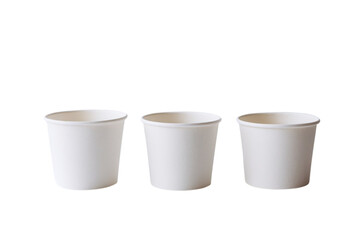 Eco friendly disposable paper cups ready for branding and product mockups for your food service business
