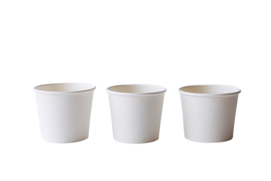 Eco friendly disposable paper cups ready for branding and product mockups for your food service business