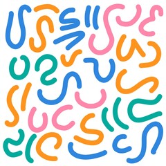 seamless pattern with colorful lines abstract