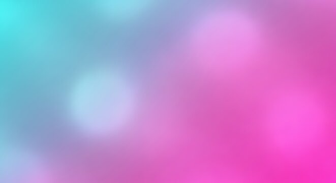 Dreamy Gradient Background with Soft Bokeh Lights in Teal and Pink Hues for Creative Designs - Powered by Adobe
