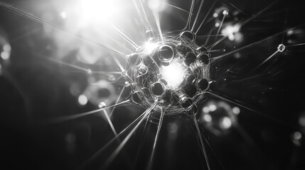 Neuron cell transmitting messages through a network connection