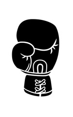 sport illustration boxing silhouette training logo fitness icon competition outline strength fight power punch ring gym exercise boxer fighter shape kids vector graphic background