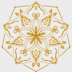 Golden Star Mandala