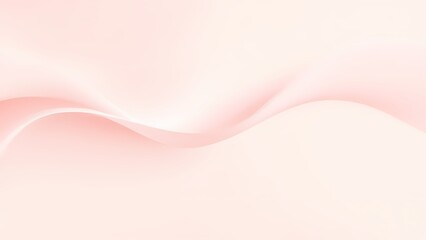 柔らかなピーチピンクの優美な抽象波形背景