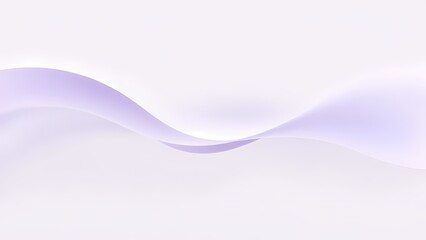 Naklejka premium 優雅なパープルの線が描く抽象ウェーブ背景