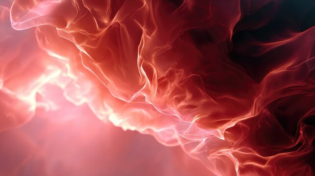 Abstract flowing red energy smoke background texture