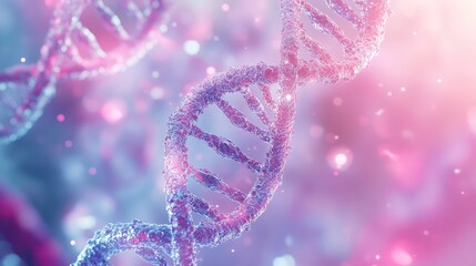 Dna double helix structure representing genetic research