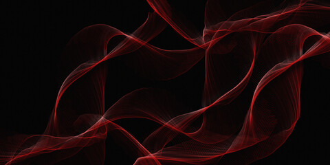 red smoke on black  background