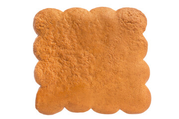 Homemade gingerbread isolated