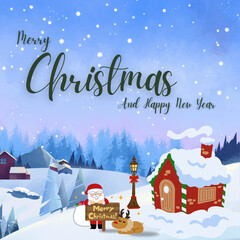 Fototapeta premium And Happy New Year 