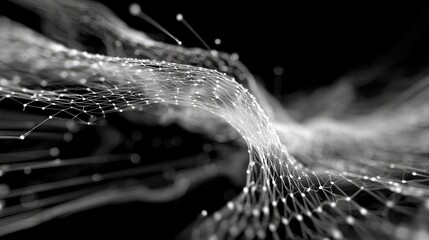 Abstract network connection digital data stream technology