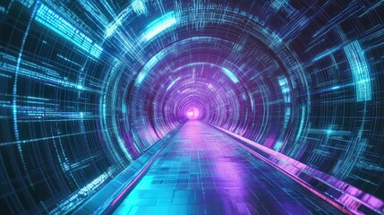 Digital tunnel creating path through cyberspace data stream