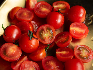 fresh juicy cherry tomatoes