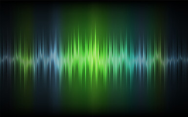 Digital Music Equalizer. Abstract Sound Wave Design Element. Neon Sound Wave. Voice Assistant Audio Visualization. Radio Sound Dynamic Lines. Vector Background.